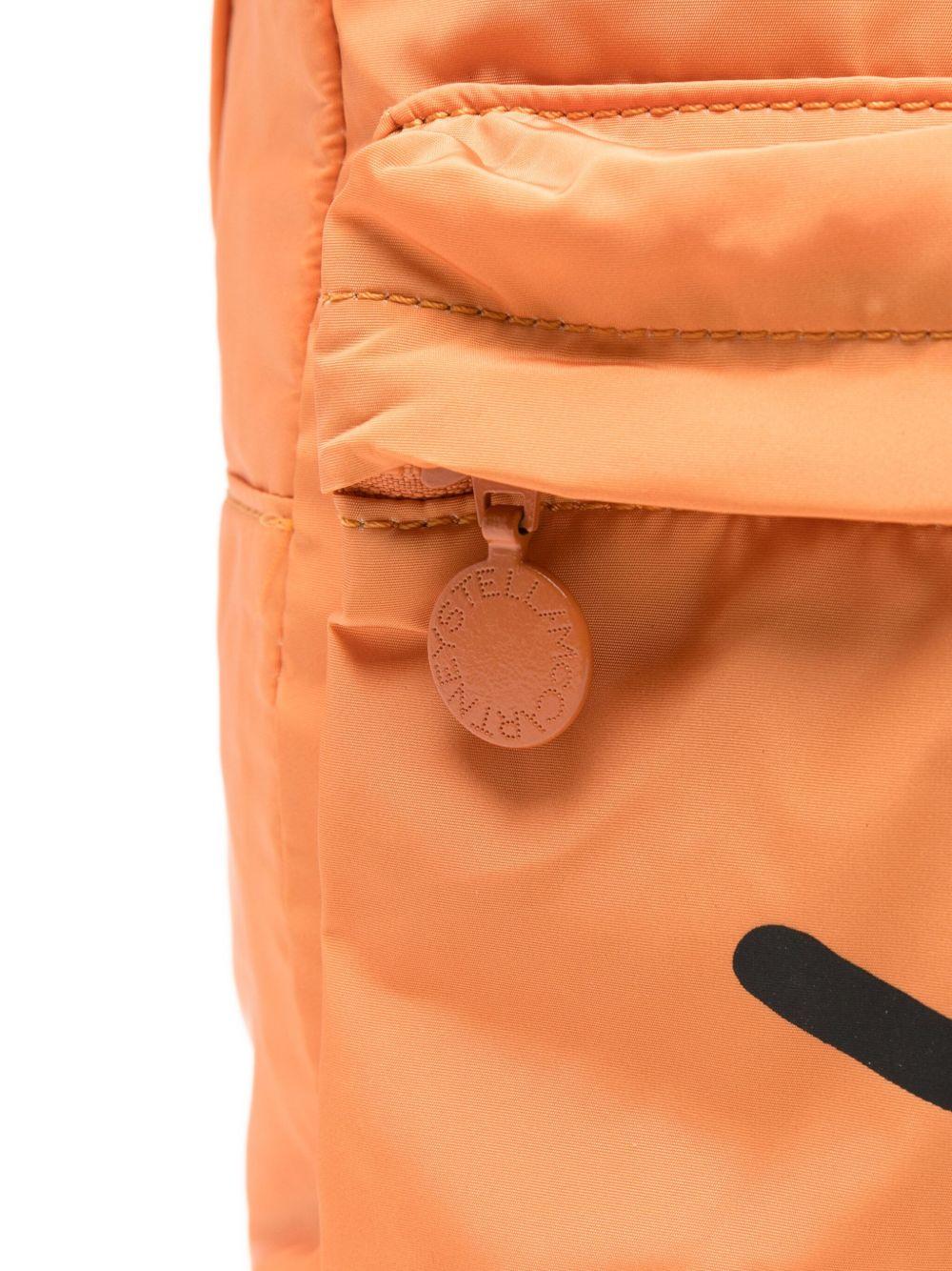 Zaino per bambini Stella McCartney Kids arancione con applicazione - Rubino Kids