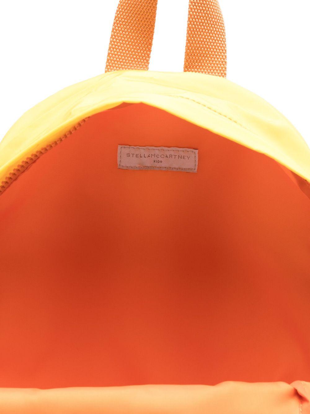 Zaino per bambini Stella McCartney Kids arancione con applicazione - Rubino Kids