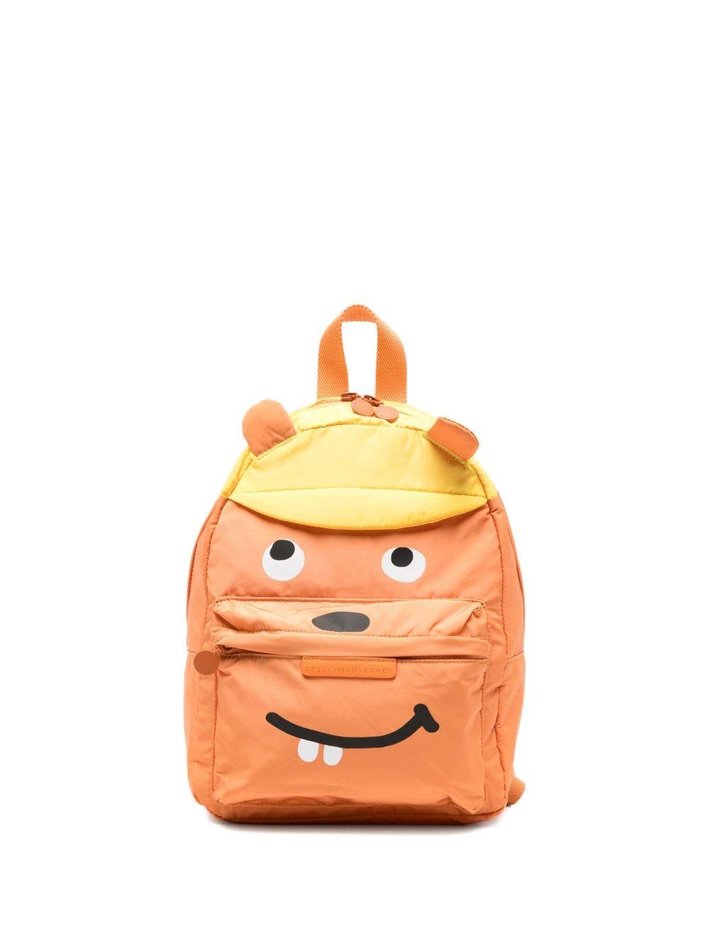 Zaino per bambini Stella McCartney Kids arancione con applicazione - Rubino Kids