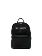 Zaino per bambino Balmain Kids nero con logo sul davanti - Rubino Kids