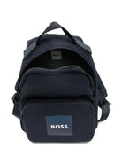 Zaino per bambino BOSS Kids blu con tasca con zip sul davanti - Rubino Kids