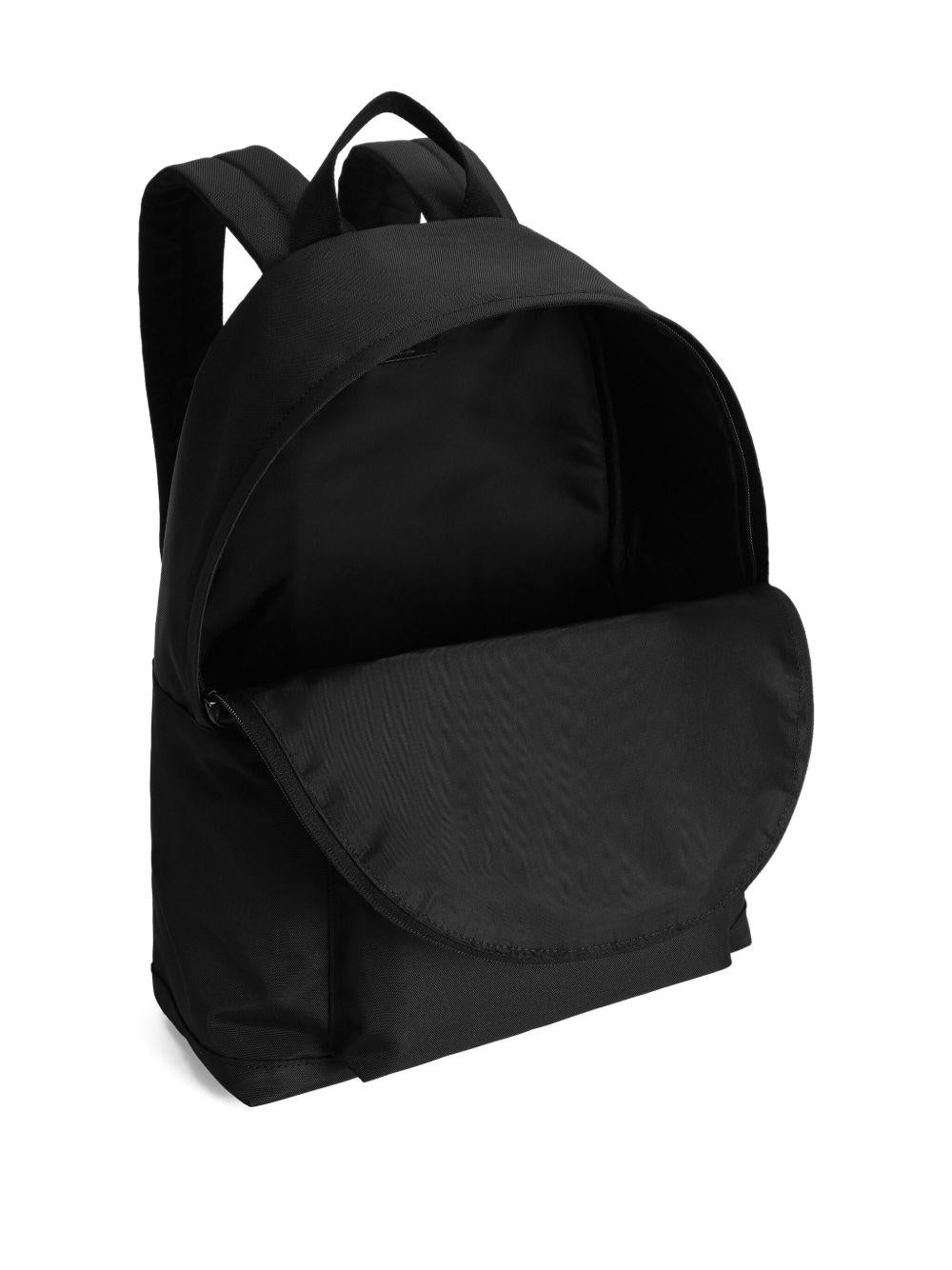 Zaino per bambino Dolce & Gabbana Kids nero con logo goffrato - Rubino Kids