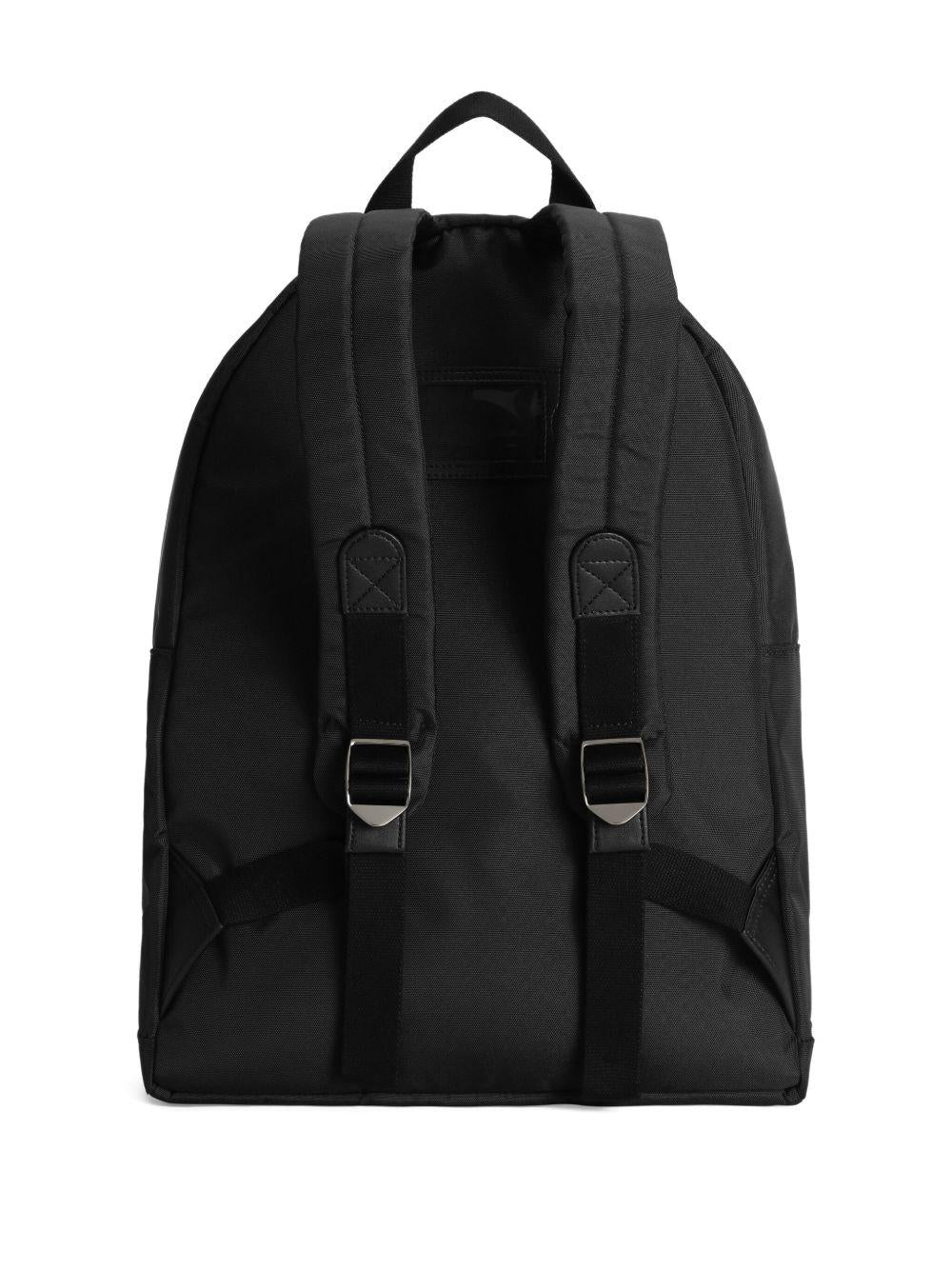 Zaino per bambino Dolce & Gabbana Kids nero con logo goffrato - Rubino Kids