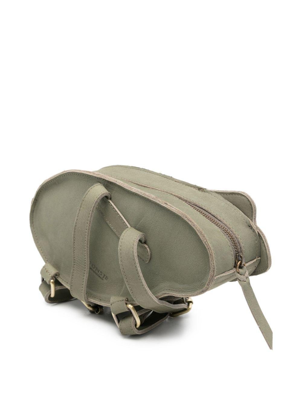 Zaino per bambino Donsje verde con applicazione rana - Rubino Kids