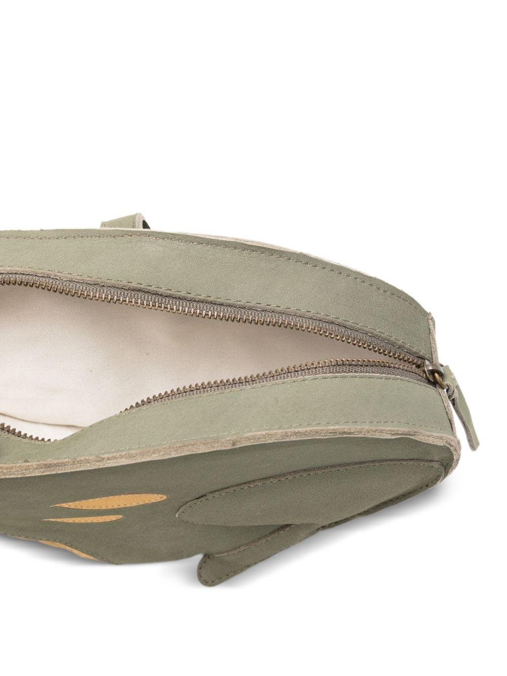 Zaino per bambino Donsje verde con applicazione rana - Rubino Kids