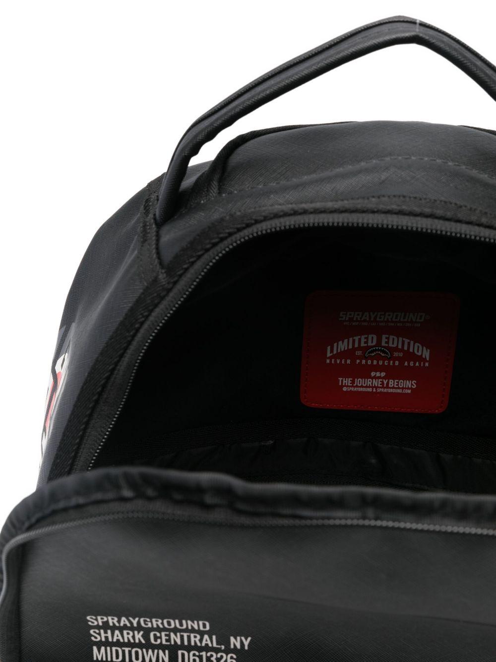 Zaino per bambino Sprayground Kid nero con stampa logo sul davanti - Rubino Kids