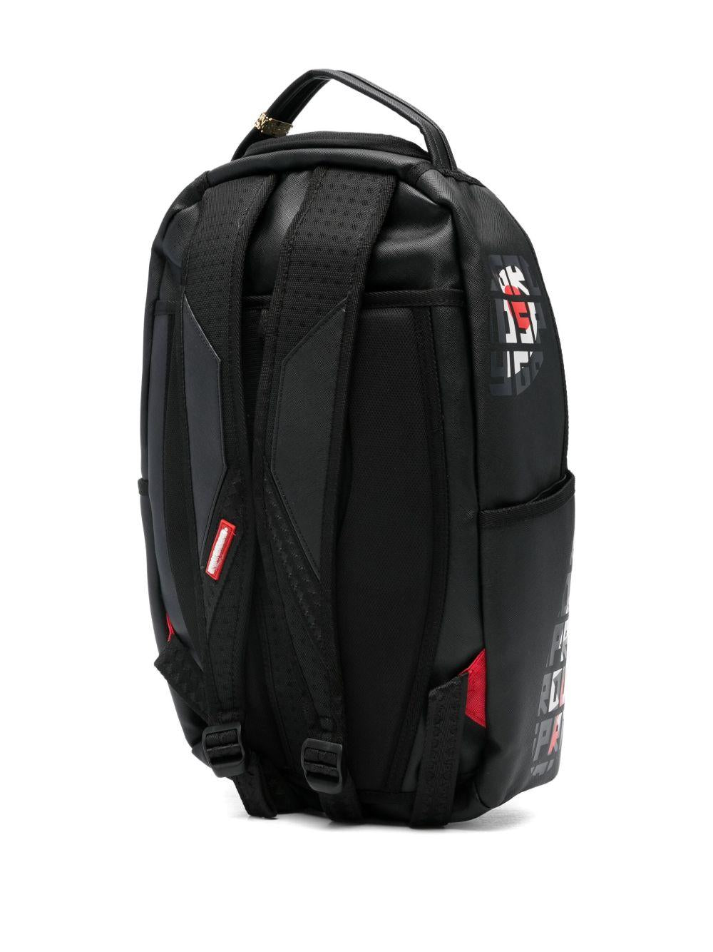 Zaino per bambino Sprayground Kid nero con stampa logo sul davanti - Rubino Kids
