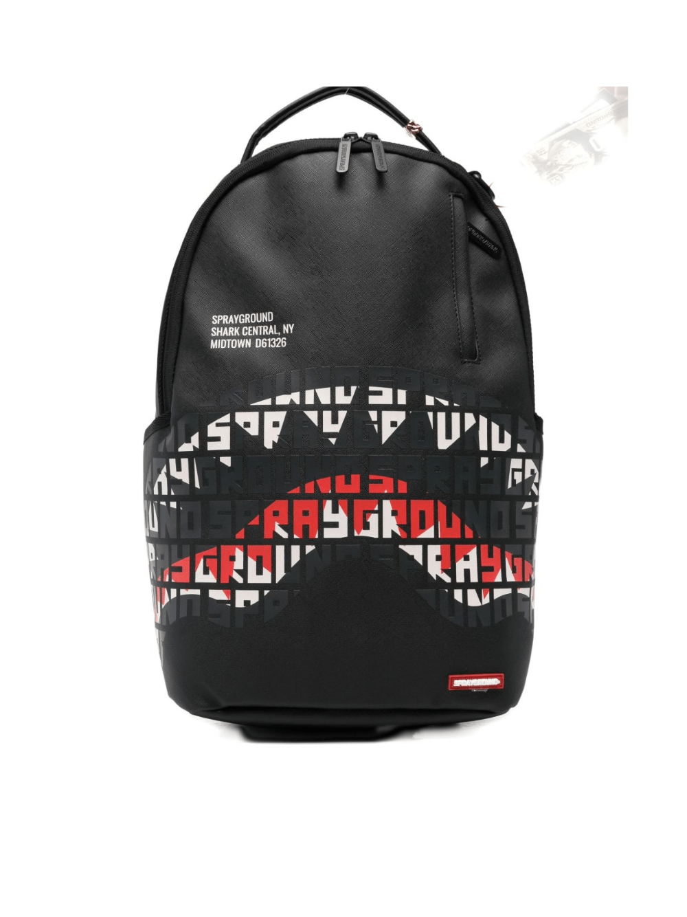 Zaino per bambino Sprayground Kid nero con stampa logo sul davanti - Rubino Kids