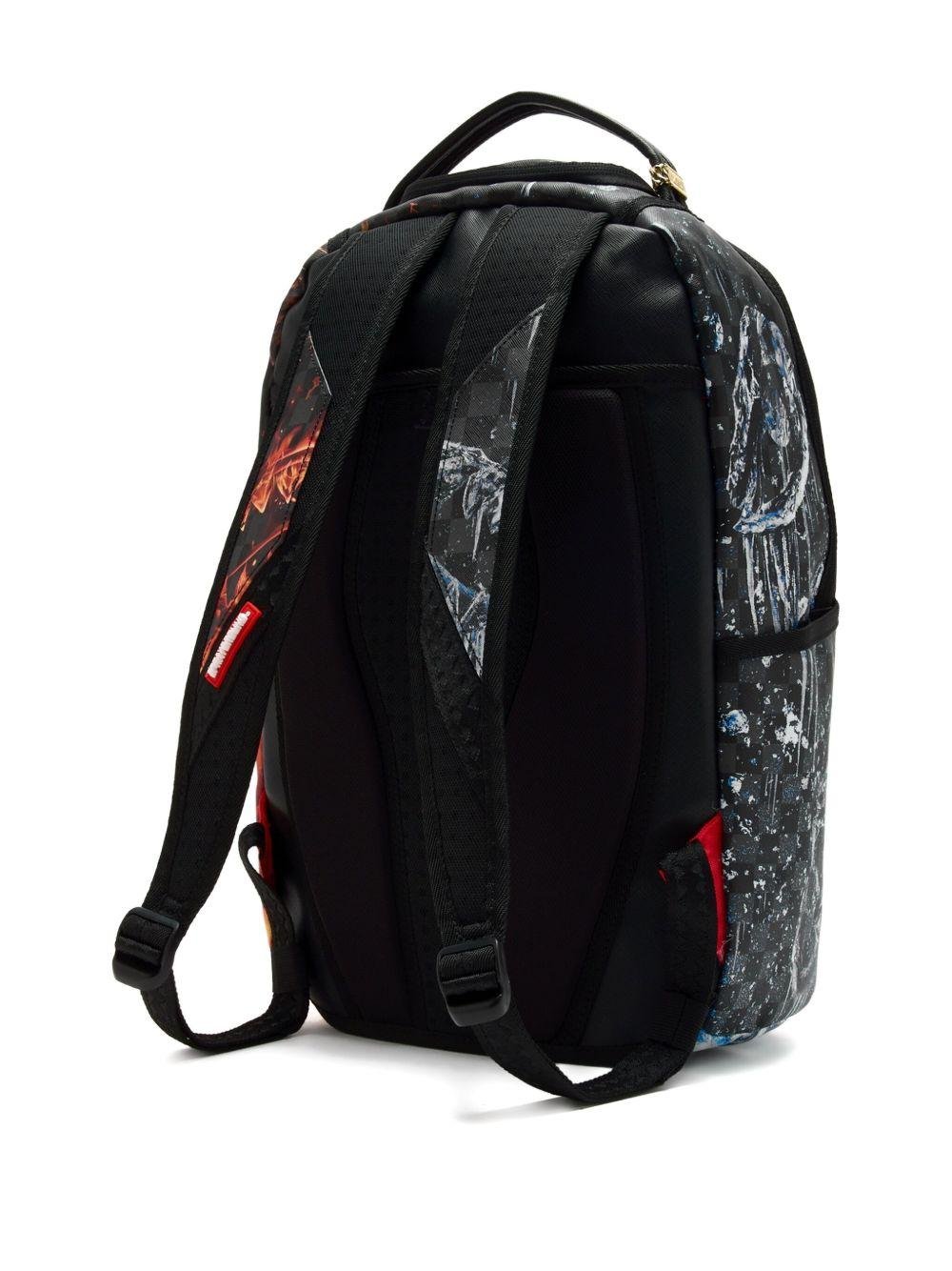 Zaino per bambino Sprayground Kids multicolor con stampa fiamma - Rubino Kids