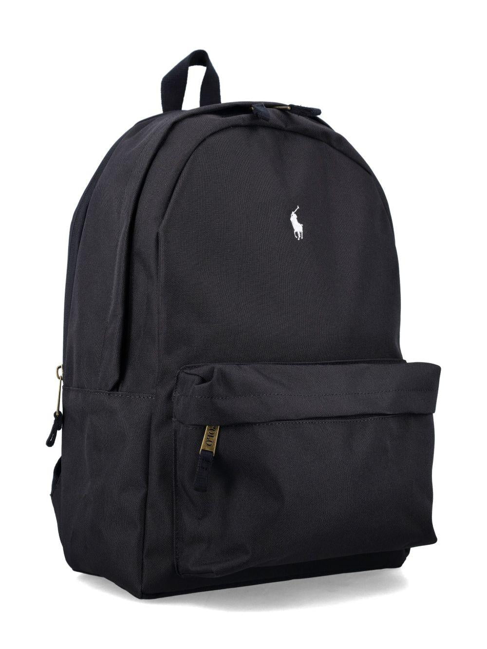 Zaino Polo Pony per bambini Polo Ralph Lauren Kids nero con motivo Polo Pony - Rubino Kids
