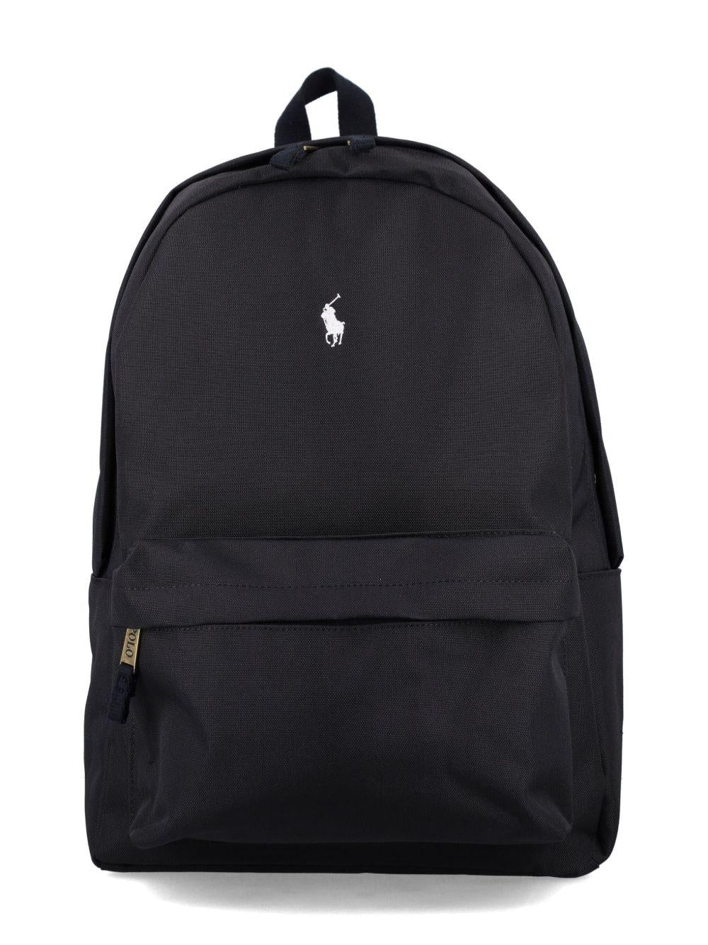 Zaino Polo Pony per bambini Polo Ralph Lauren Kids nero con motivo Polo Pony - Rubino Kids