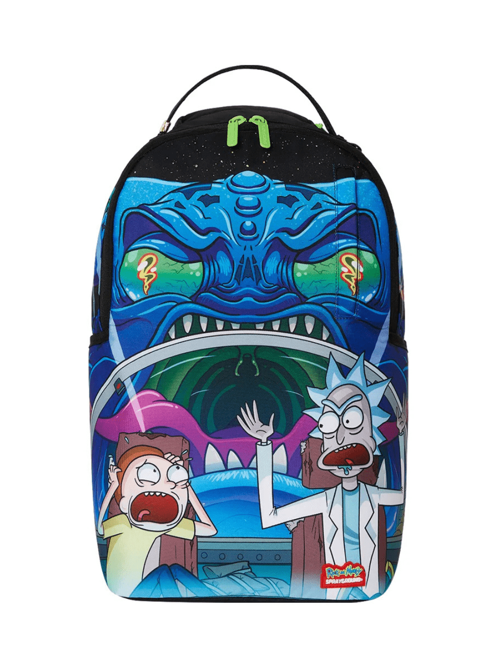 Zaino Rick e Morty per bambini Sprayground Kid multicolore con tasche laterali a bustina - Rubino Kids