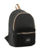 Zaino Rucksack per bambino Hugo Kids nero con applicazione frontale con logo - Rubino Kids
